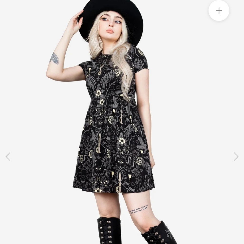 NWT Disturbia Hecate’s Garden Skater Mini Dress